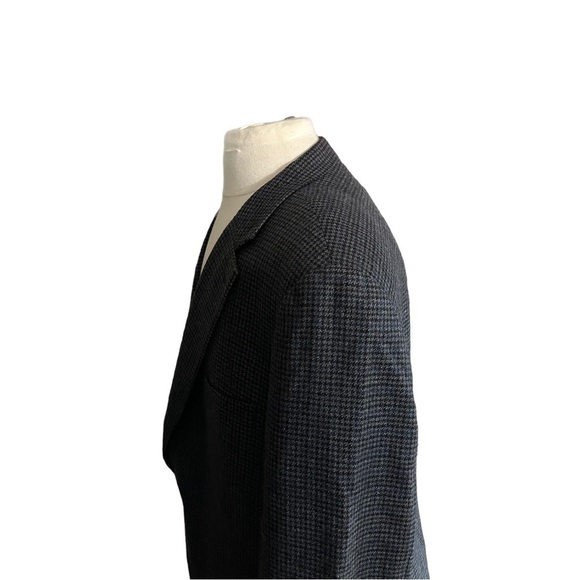 Ralph Lauren Chaps Grey Red Melange Houndstooth 2 Button Suit Jacket Sz 48L Wool - Picture 4 of 16